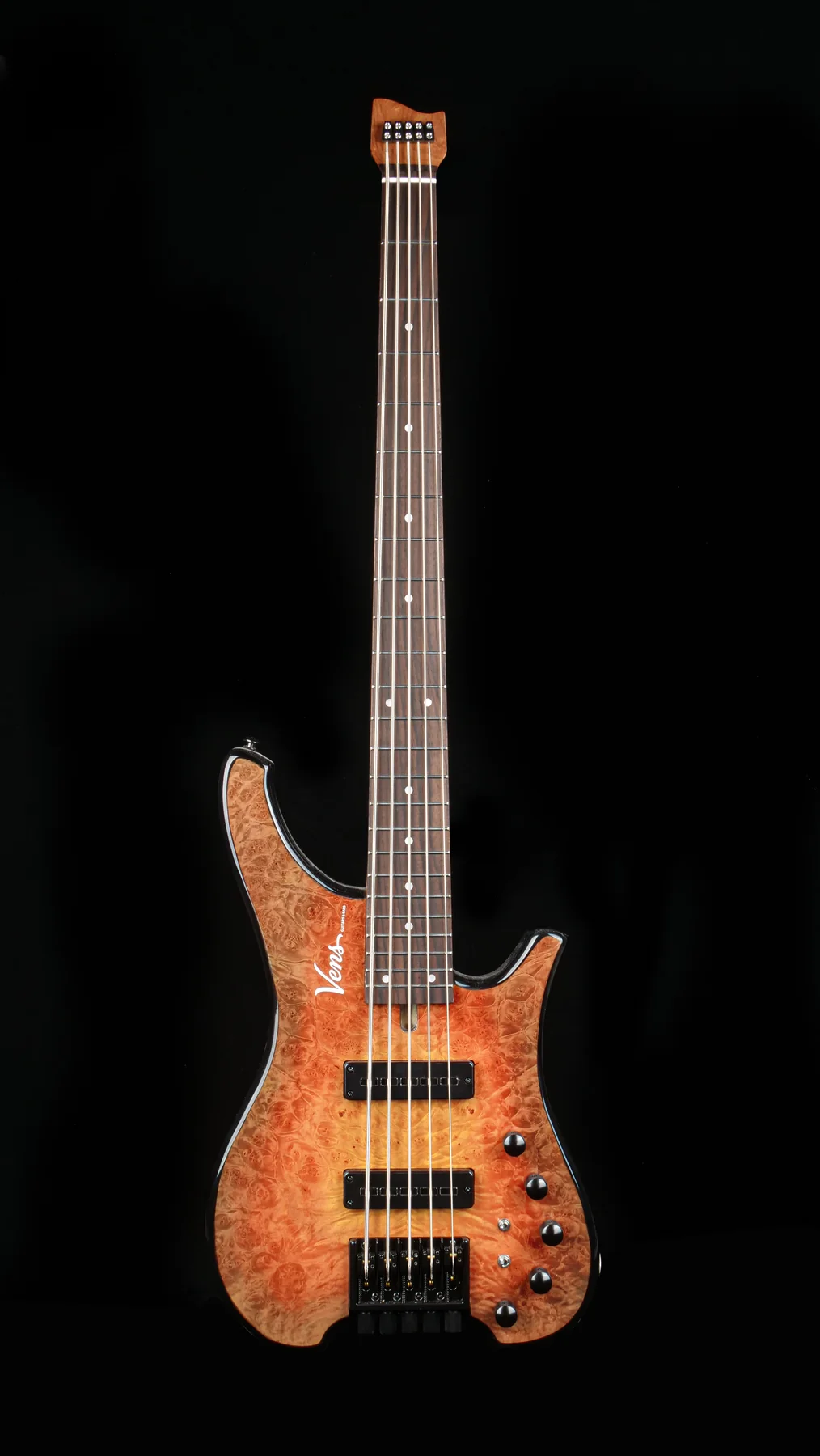 HT524 headless bass in Bourbon Amber finish