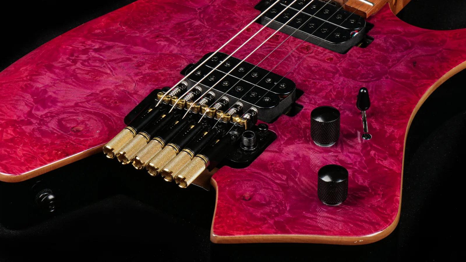 HT24-BM-OR in Sakura Mist finish, figured finish and control detail