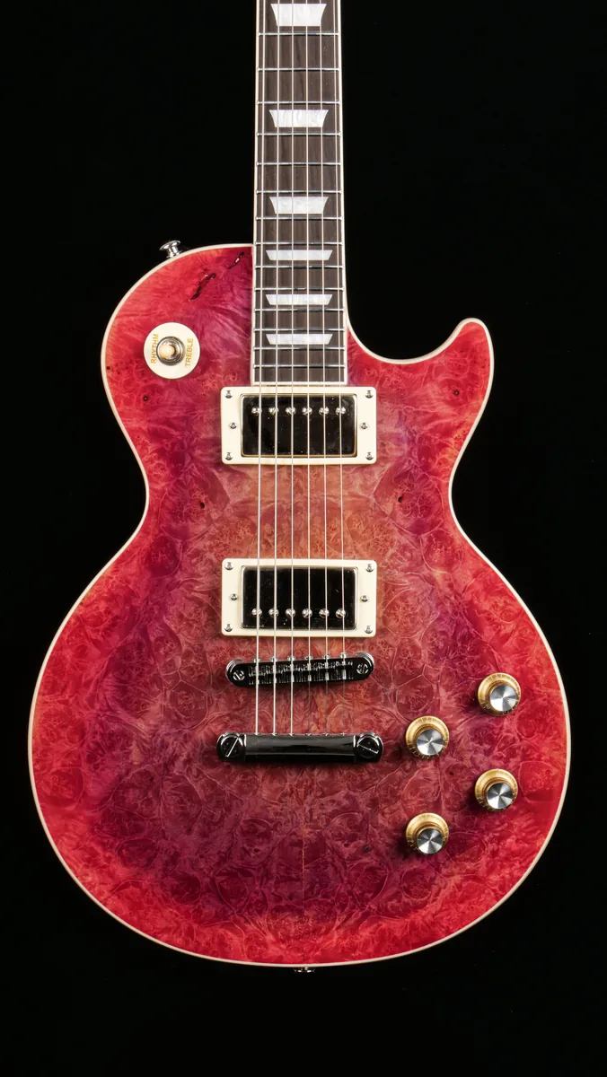 LP22-SMT-OR in Sakura Mist finish, body and fingerboard view