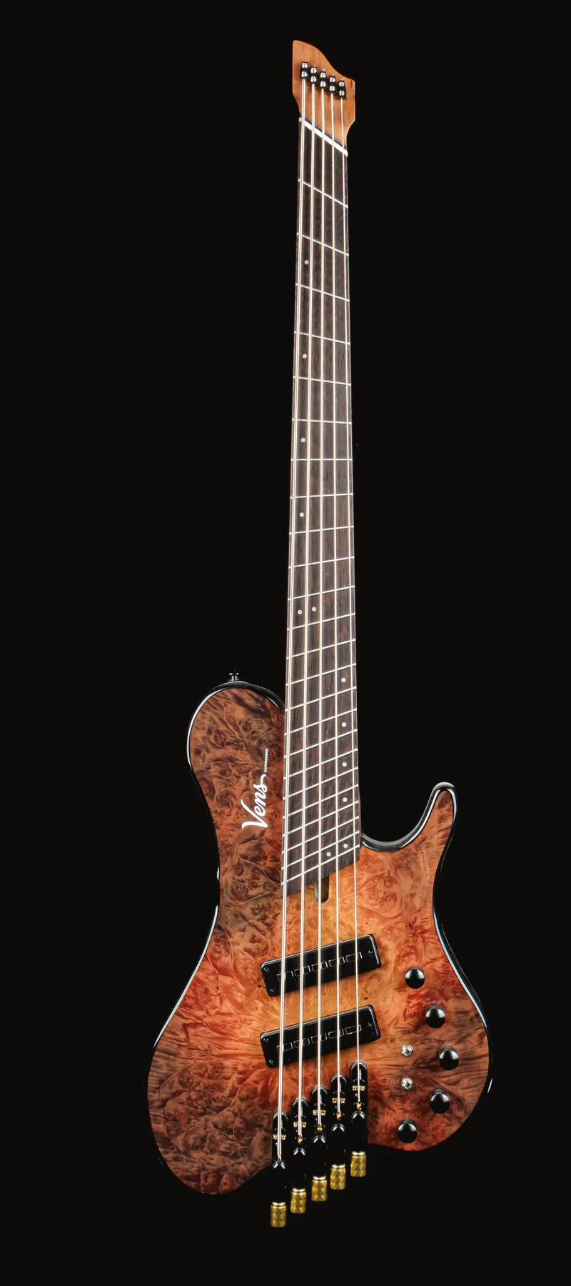 HTF524-BM-OSR complete headless multiscale bass in Bourbon Shadow finish
